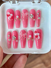 Pink Galentine's Press On Nail Set Size XS/3