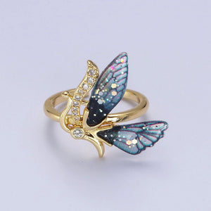 Elegant Butterfly Gold Ring