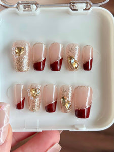 3854 Press On Nail Set Size S/2