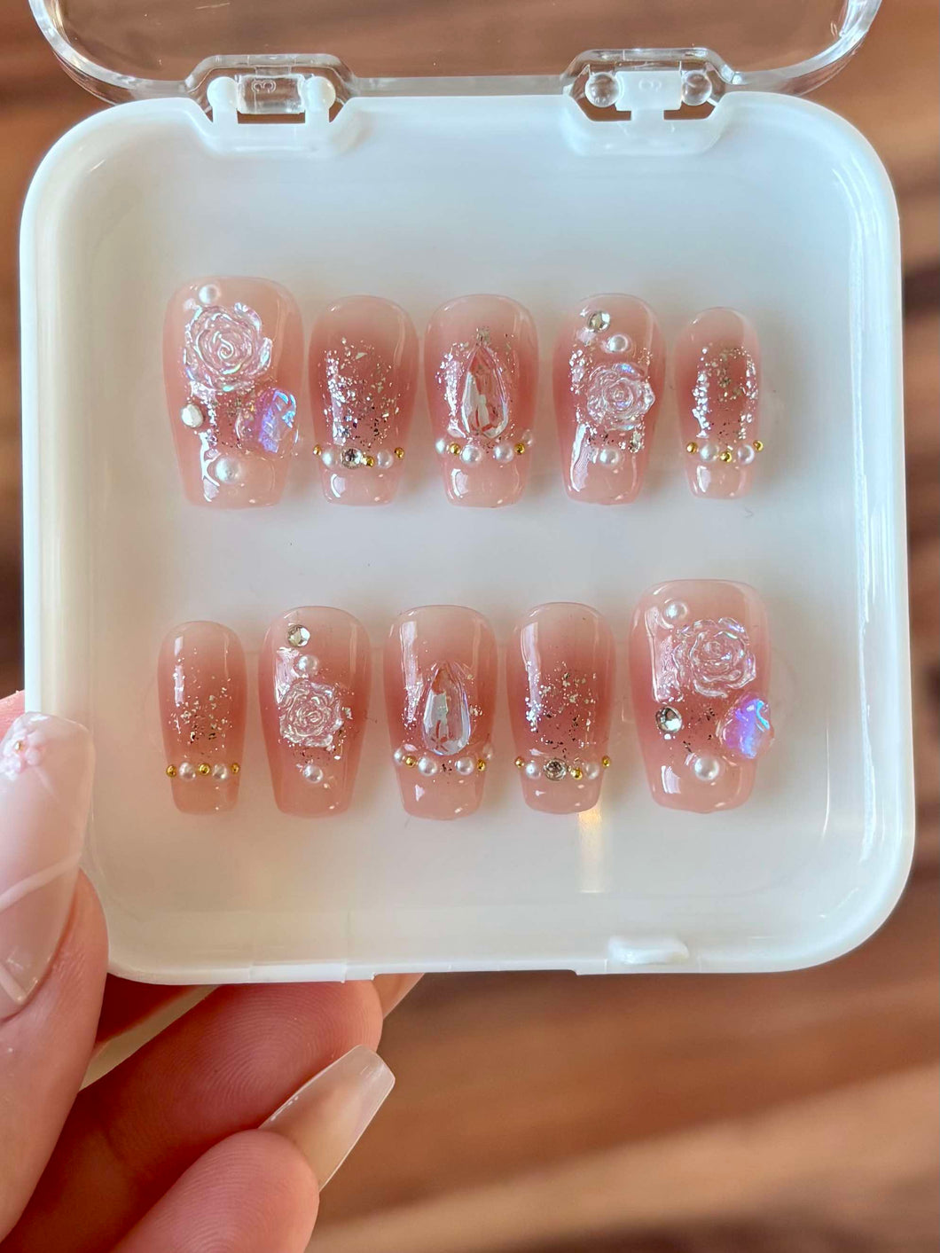 643 Press On Nail Set Size S/2