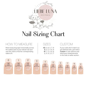 You Can Press On Nail Set Size M/1