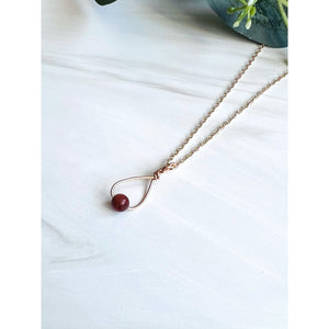 Red Goldstone Necklace