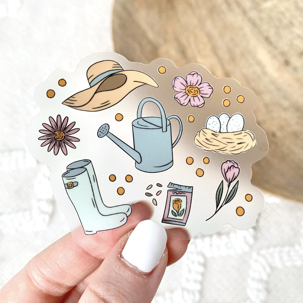 Clear Spring Favorites Sticker 3x3in